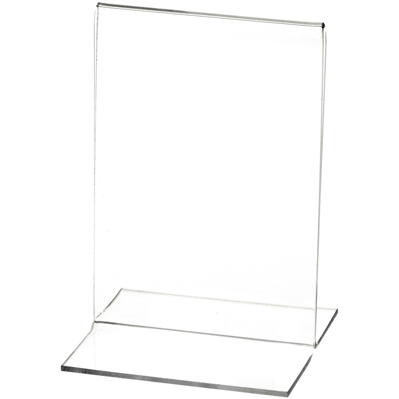 Plymor Clear Acrylic Sign Display / Literature Holder (Bottom-Load), 3.5" W x 5" H